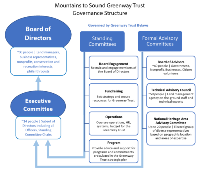 Governance Structure flowchart