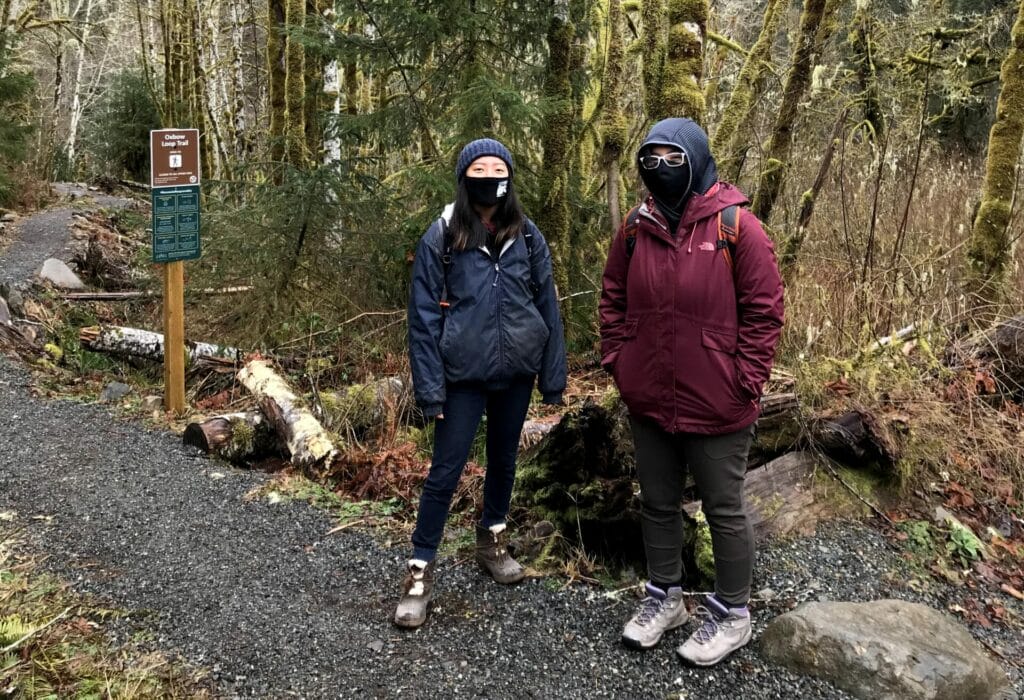 Mia and Evany_Oxbow Loop Trail 2021